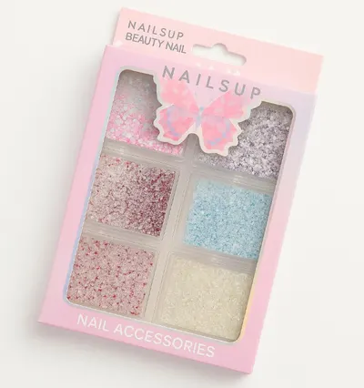Set 6 fulgi sclipici NailSup