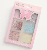 Set 6 fulgi sclipici NailSup