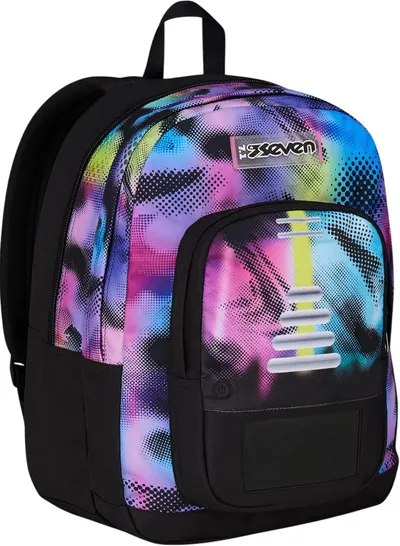 Ghiozdan școlar Seven Freethink - Write Down, Fluo, 34 l