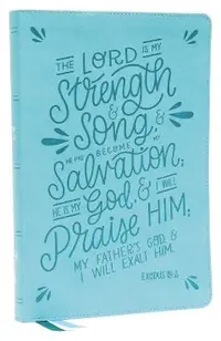 Nkjv, Thinline Bible, Verse Art Cover Collection, Leathersoft, Teal, Red Letter, Comfort Print: Holy Bible, New King James Version