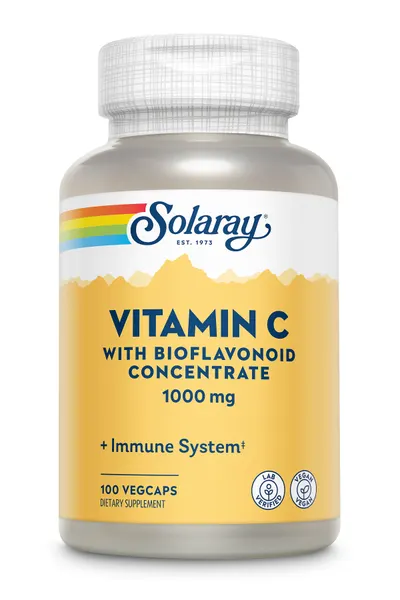 Solaray Vitamina C 1000mg, 100 capsule, Secom