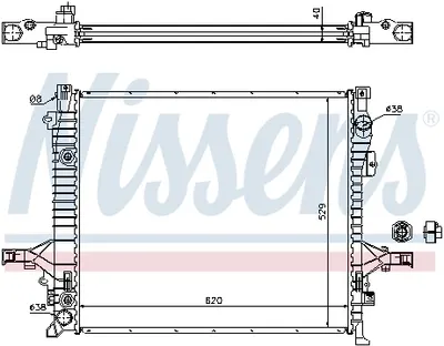Radiator apa racire motor (transmisie automata manuala) VOLVO XC90 I 2.4D-4.4 intre 2002-2014