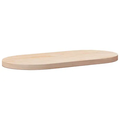 vidaXL Blat de masă oval din lemn masiv de pin 80x40x2,5 cm