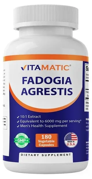 Fadogia Agrestis, 600 mg, 180 capsule, Vitamatic