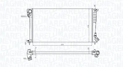 Radiator Motor (manual) Potrivit Citroen Berlingo, Berlingo Minivan, Xsara, Xsara Hatchback, Xsara Kombi; Peugeot 306, 306 Hatchback, Partner, Partner Minivan 1.8d 1.9d 2.0d