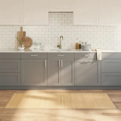Gossi covor dreptunghiular, natural deschis, 80x200 cm, bambus