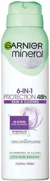 Garnier Mineral Spray deodorant Protection 48h, Floral fresh, 150 ml