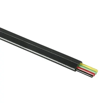 Cablu negru plat cu 4fire pentru telefonie - 100m