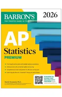 AP Statistics Premium, 2026: Prep Book with 9 Practice Tests + Comprehensive Review + Online Practice -