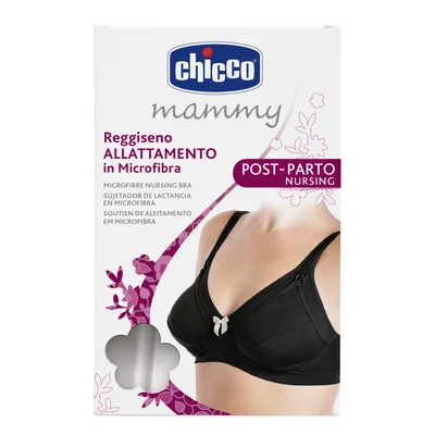 Sutien de alaptare Chicco din microfibra, negru