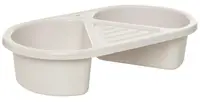 Cadă de spălat pentru bebeluși cu 2 compartimente Bebe-Jou - Top and Tail, Miel Mic