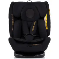 Scaun auto pentru copii Chipolino Techno iGrow Noir, I-Size, 40-150 cm, cu sistem Isofix si sezut rotativ