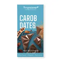 Ciocolata cu pudra de carob si curmale, bio, 60g, Benjamissimo