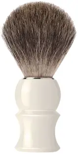 Mondial 1908 Perie de bărbierit cu păr din Grey Badger, mâner de fildeș
