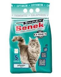 BENEK Super Optimum Galapagos nisip pentru litiera 5 L