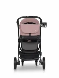 Geanta multifunctionala pentru mamici, Euro Cart, compatibila carucioarelor Corso si Crox, cu un compartiment si buzunare, impermeabila si complet rigida, dimensiune 44 x 27 x 14 cm, Rose