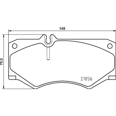 Set placute frana, frana disc BREMBO P 50 134