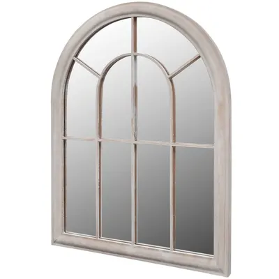 vidaXL Oglindă de grădină arcadă rustică 69x89 cm interior & exterior