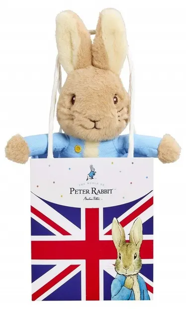 Jucărie de pluș Rainbow Designs - Peter Rabbit în pungă cadou