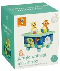 Cutie muzicală din lemn Orange Tree Toys - Animale dansatoare