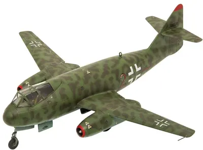 Model asamblat Revell Armată: Avion de vânătoare german Messerschmitt P.1099A