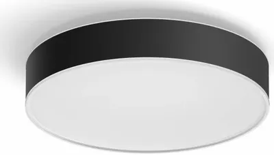 Plafon LED Philips - Hue Enrave, M, IP20, 19.2W, dimmer, negru
