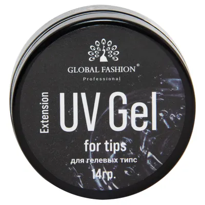 Gel UV pentru tipsuri dizolvabile, Global Fashion, Transparent, 14 g Engros