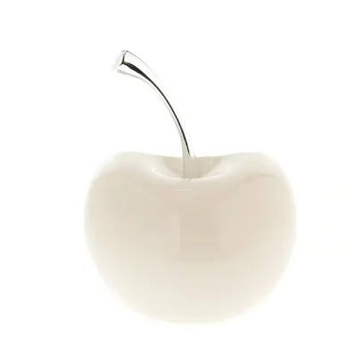 Decoratiune ceramica in forma de cireasa cu interior auriu 21 cm