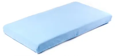 Cearșaf pentru bebeluși cu elastic Sensillo - Jersey, 140 x 70 cm, albastru
