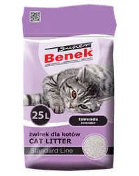 BENEK Super Standard asternut litiera 5 l x 2 (10 l) cu lavanda