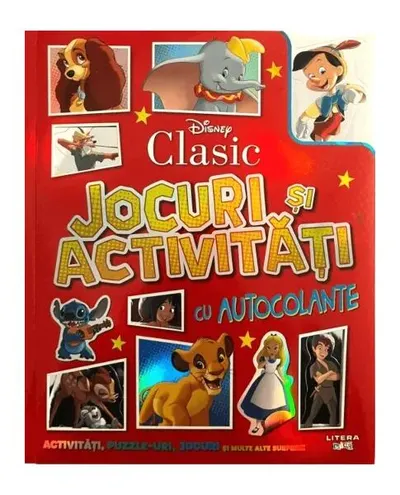 Disney Clasic. Jocuri și activități cu autocolante - Hardcover - Disney