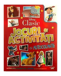 Disney Clasic. Jocuri și activități cu autocolante - Hardcover - Disney