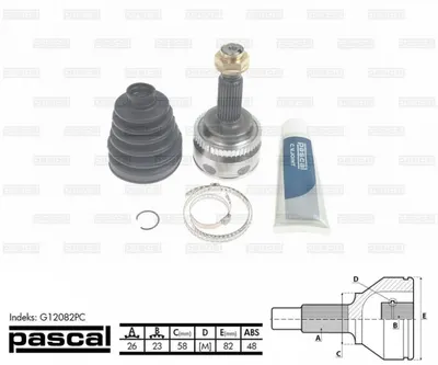 Cap planetara spre roata (26z 23z 58mm; ABS:48) TOYOTA COROLLA 1.4 1.6 intre 2001-2008