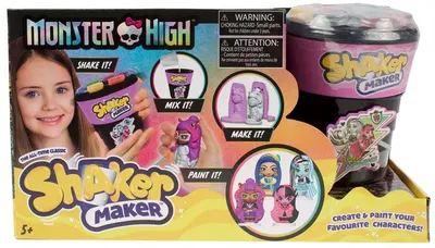 Kit creativ Shaker Maker - Figurină DIY, Monster High