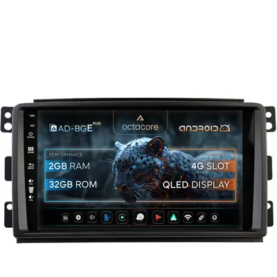Navigatie Smart For Two (2007-2010), Android, E-Octacore 2GB RAM + 32GB ROM, 9 Inch - AD-BGE9002+AD-BGRKIT417