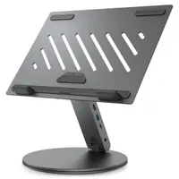 Suport cu Hub Spigen LD204H pentru Laptop max. 15.6inch, Gri AMP08885