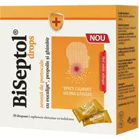 Biseptol Dropsuri cu Aroma de Portocale 100g