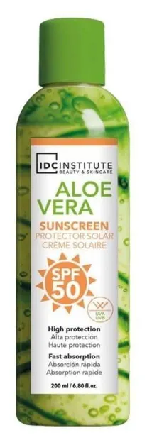 Spray solar IDC Institute cu aloe vera, SPF50, 200 ml