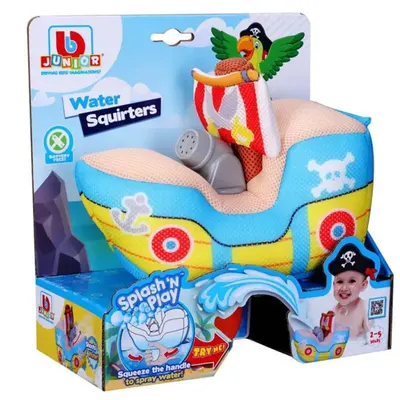 Barca pirat din material textile cu stropitoare, Bburago Junior