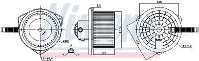 Ventilator Habitaclu Potrivit Citroen C4 Aircross, C-Crosser, C-Crosser Enterprise; Mitsubishi Asx, Lancer Viii, Outlander Ii; Peugeot 4007, 4008 1.5-3.0 11.06