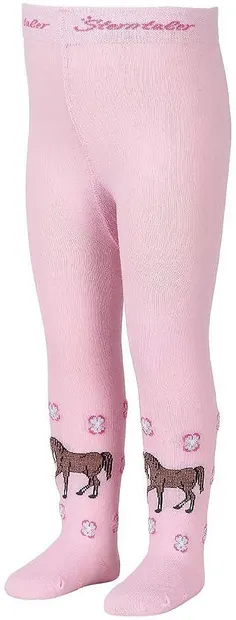 Colanți din bumbac pentru copii Sterntaler - Ponei, 110-116 cm, 4-5 ani, roz