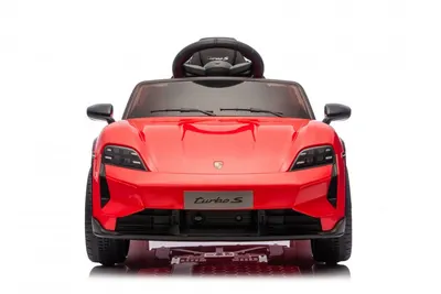 Masinuta electrica copii Porsche Taycan Turbo S Red cu licenta,telecomanda 2.4 G,acumulator 12V,deschidere usi,faruri cu led,pornire la buton,centura de siguranta,slow start