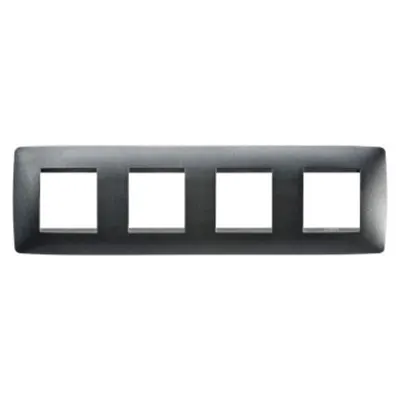 Placa ornament CProiector HORUS ONE - IN PAINTED TECHNOPOLYMER - 2+2+2+2 modul HORIZONTAL - SLATE - CProiector HORUS