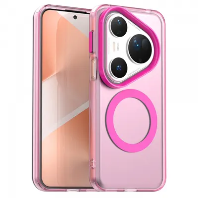 Husa MagSafe pentru Huawei Pura 80 Ultra, Techsuit, CandyCase, Roz