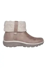 Cizme slip-ins de piele ecologica - Bej