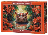 Puzzle Castorland din 500 piese - Hipopotam relaxant