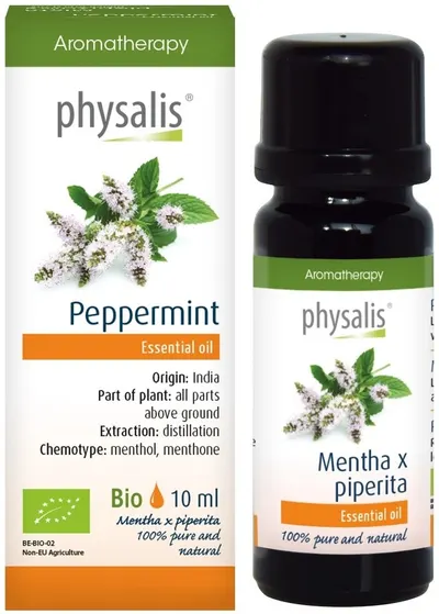 Ulei esențial organic, mentă, 10 ml, Physalis
