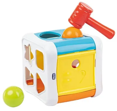 Sortator stivuitor 2 în 1 Chicco - Cub cu ciocan