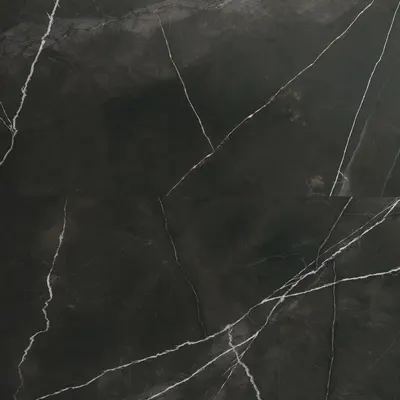 Gresie exterior / interior antiderapanta Quasar Black 60 x 120 cm mata portelanata rectificata tip marmura
