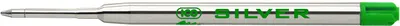 Reincarcare pentru stilou cu bila Ico Silver - 0,8 mm, verde